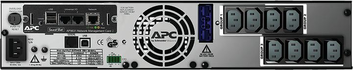 Actual product image APC SMX1500RMI2UNC with network card (1500 VA, 1200 W, Line-interactive UPS)