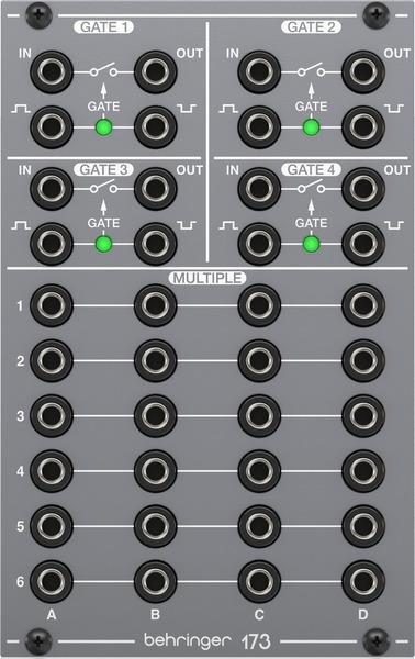 Image du produit Behringer 173 QUAD GATE/MULTIPLES Moduł syntezatora modularnego