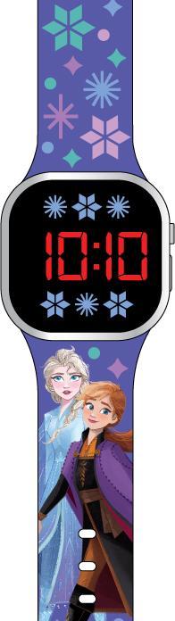 Produktbild Accutime LED-Kinderuhr Disneys Die Eiskönigin (lila), Digitaluhr mit LED-Anzeige für Uhrzeit und Dat (Digitaluhr, 35 mm)