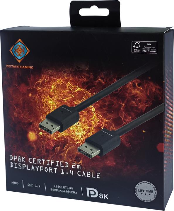 Actual product image Deltaco Gaming DisplayPort – DisplayPort (2 m, DisplayPort)