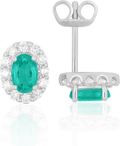 Muau Ohrringe (750, 14 Karat Platin)