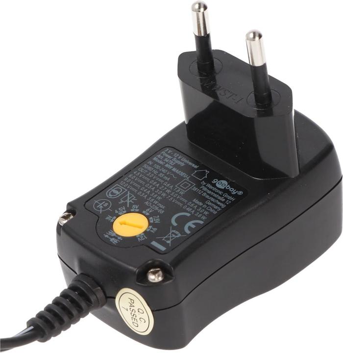 Actual product image Goobay 3 V - 12 V universal power supply