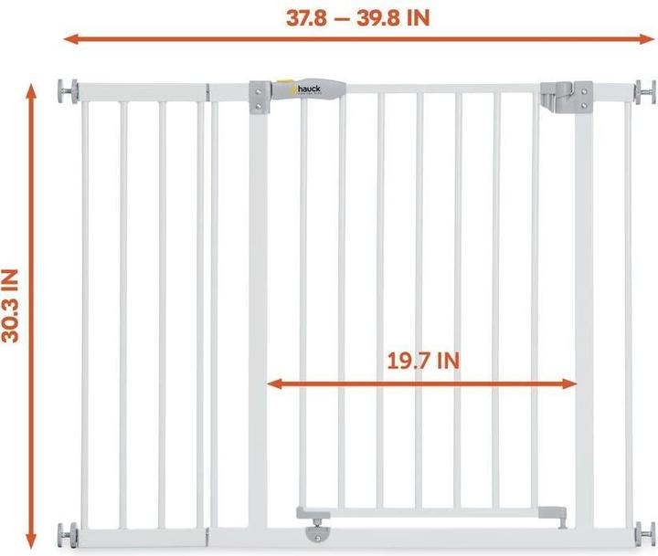 Image du produit Hauck Barrière de sécurité 96-101cm, blanche (96 cm)