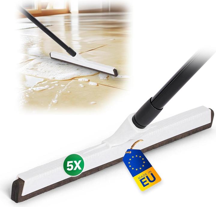 Produktbild Novaliv 5X Wasserabzieher Boden Dusche Auto mit Teleskop Kunststoff 43cm I Duschabzieher Abzieher Du