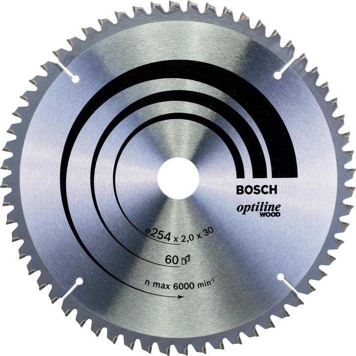 Bosch Professional Zubehör PRO Wood circular saw blade, 254 x 2 x 30 mm