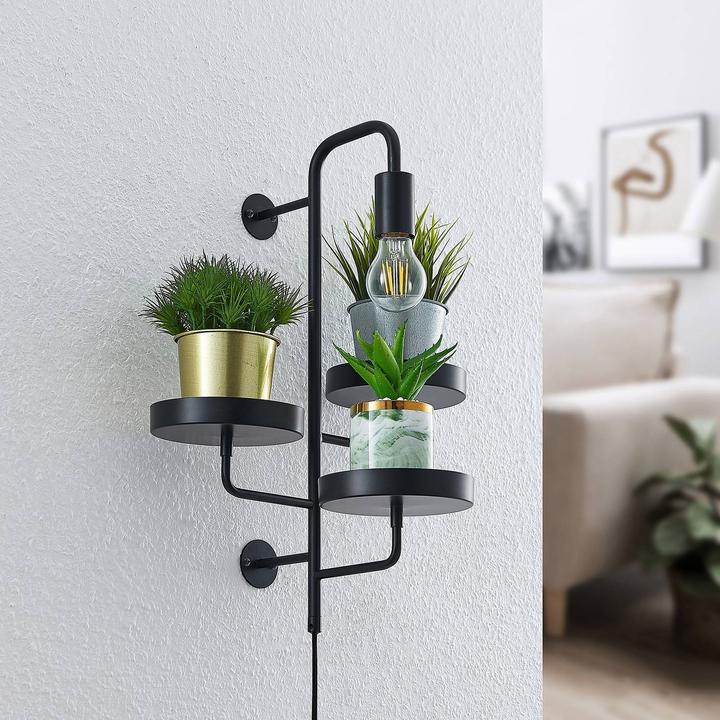 Actual product image Lindby Hanjo wall lamp (E27, IP20)