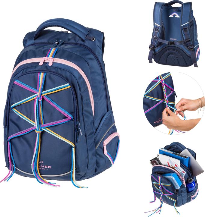 Produktbild Walker Schulrucksack Fame Skandi 32 l, ab 9 Jahren Blue (32 l)