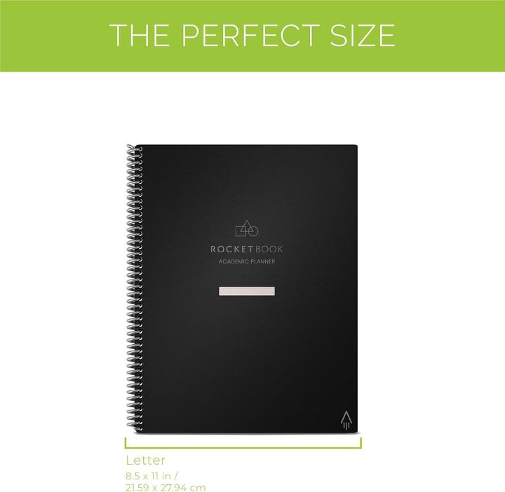 Actual product image Rocketbook Wiederverwendbarer akademischer Planer für Schule & Uni (Special ruling, Hardcover)