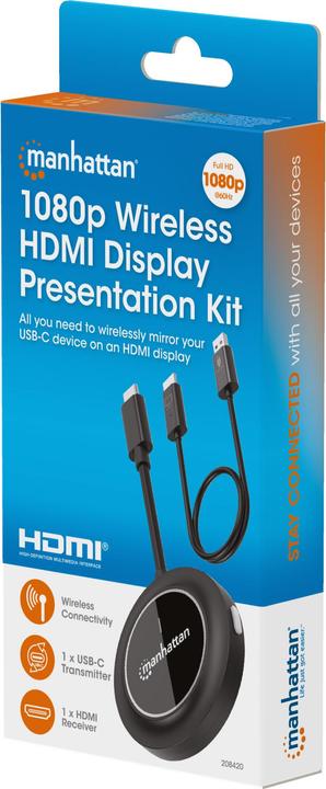 Produktbild Manhattan 1080p Wireless HDMI-Display-Präsentationsset (30 m, HDCP)