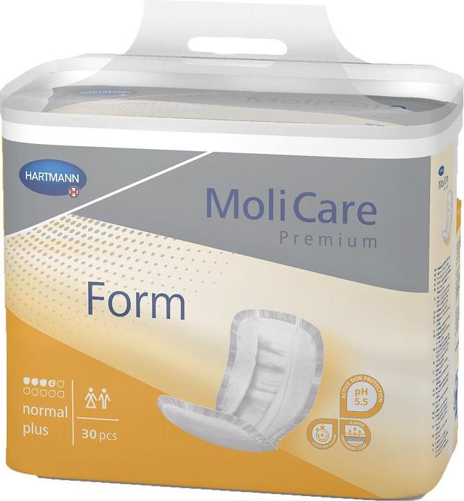 Actual product image MoliCare Form normal plus incontinence pad (30 x, Regular)
