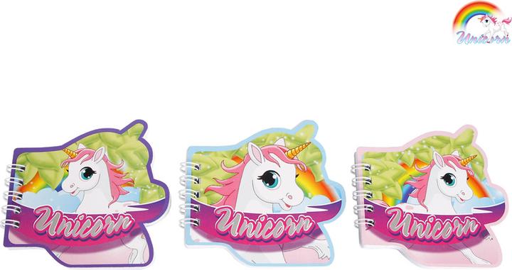 Actual product image Roost Notebook Unicorn 590192 ass. 9cm
