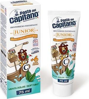 Produktbild Capitano Del Toothpaste - Junior Toothpaste (mint flavor) - Toothpaste for kids 6+ - 75ml (75 ml)