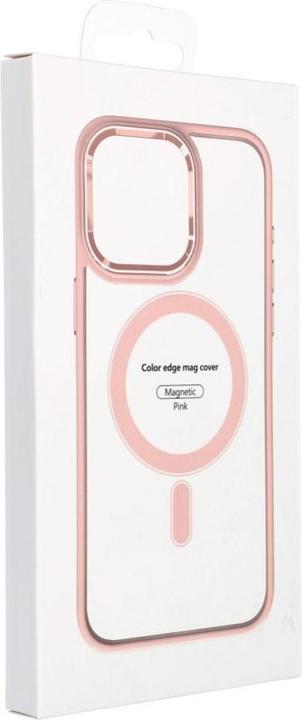 Actual product image OEM Back panel cover COLOR EDGE MAG COVER case compatible with MagSafe for IPHONE 15 Pro pink (Apple iPhone 15 Pro)
