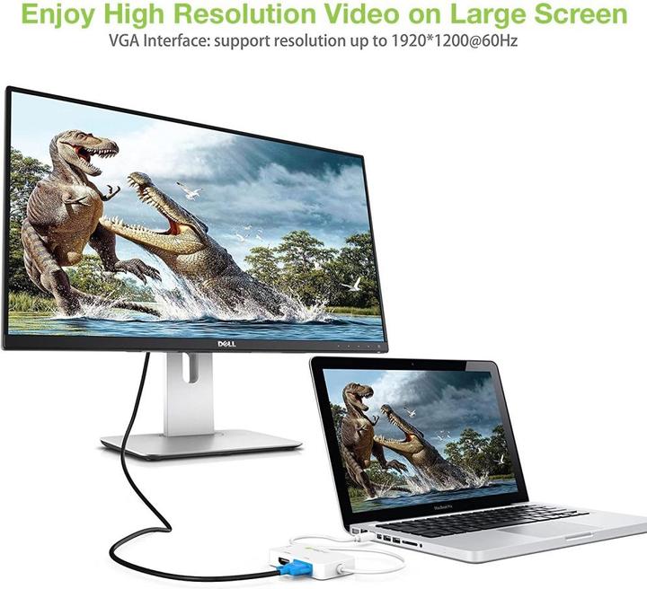Produktbild Techly Mini-DisplayPort zu HDMI (DVI, VGA, HDMI, 8.50 cm)