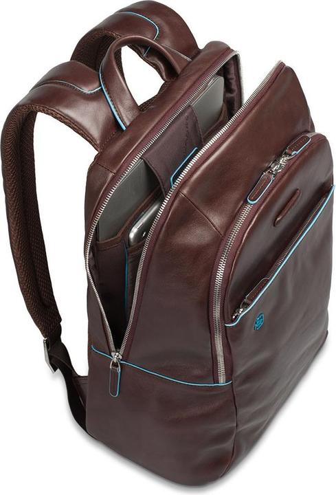 Actual product image Piquadro Backpack For Pc / Ipad®10.5"/ 9.7" With Connequ Rich Blue Square