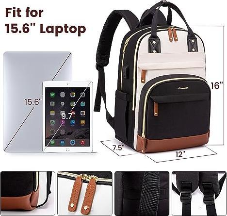 Produktbild Only-Bags.Store Laptop Rucksack 15.6 Zoll Schulrucksack Teenager Wasserdicht Schultasche Anti-Diebstahl mit (31 l)