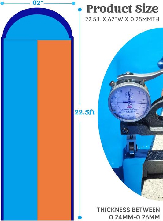 Produktbild Sloosh Doppelte Rasen-Wasserrutsche mit Sprinkler und Boards