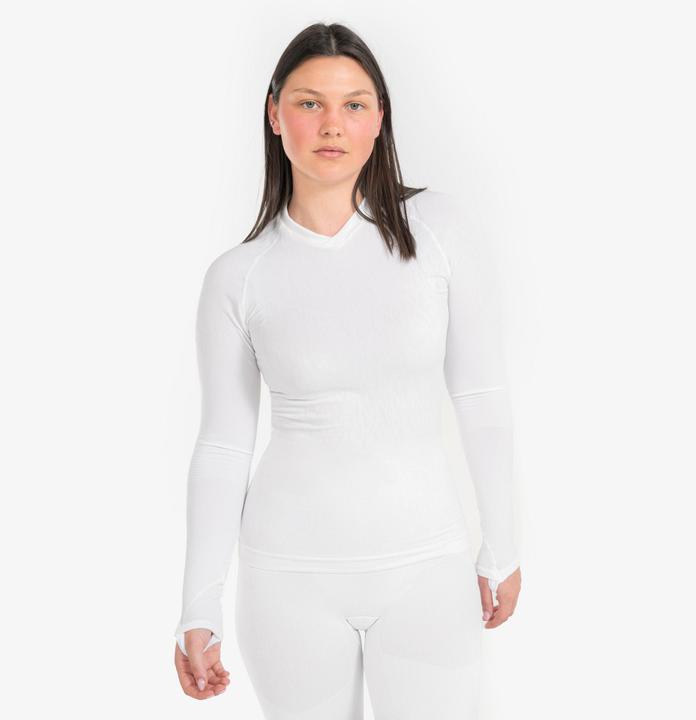 Image du produit Kipsta T-shirt fonctionnel femme/homme manches longues - Keepdry blanc (XL)