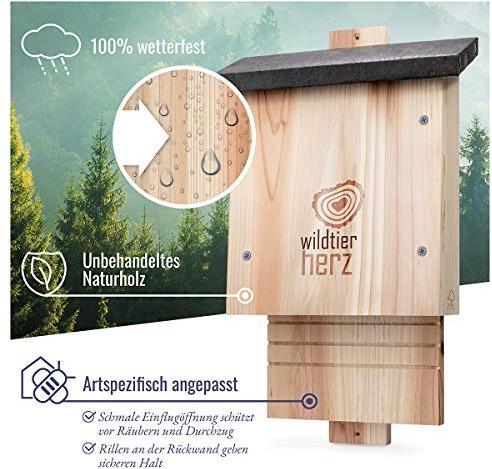Actual product image Wildtier Herz Large bat box
