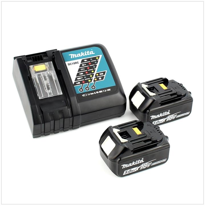 Actual product image Makita DTM 51 RT1J Cordless Multi Tool 18V + 2x Batteries BL 1850 B 5.0 Ah Li-Ion + 1x Charger DC18R