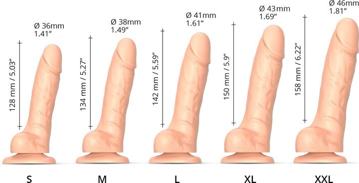 Image du produit Strap-on-me Gode réaliste Sliding Skin chair M