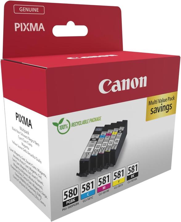 Produktbild Canon PGI-580/CLI-581 Multipack (C, M, Y, BK, PGBK)