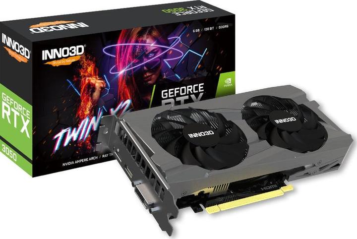 Actual product image Inno3D GeForce RTX 3050 Twin X2 (6 GB)