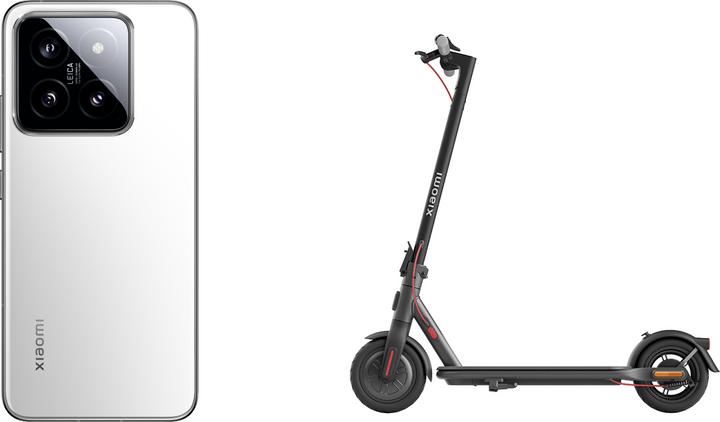 Actual product image Xiaomi 14 with Electric Scooter 4 Lite (512 GB, White, 6.36", Dual SIM, 50 Mpx, 5G)