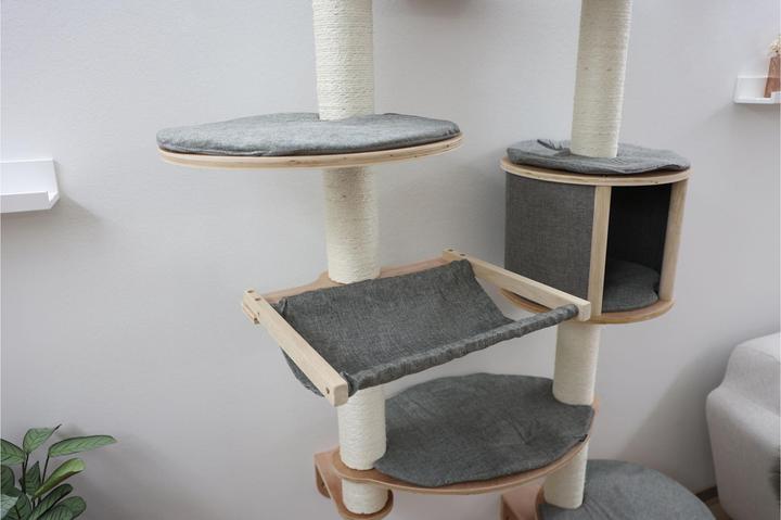 Actual product image Kerbl Wall scratching post Dolomit XL Tofana (185 cm, Grey)