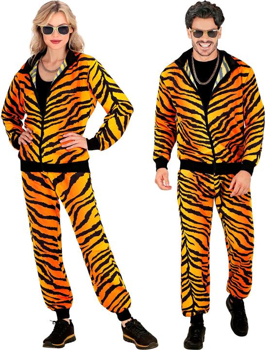 Produktbild Widmann PARTY FASHION TRAININGSANZUG MIT TIGERMUSTER (Oberteil, Hose), XXL (XXL)