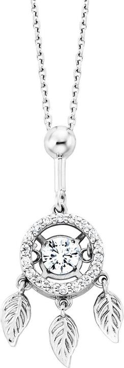 Julie Julsen Dancing Stone Flying Leaves Halskette (Silber 925)
