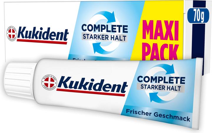 Produktbild Kukident Haftcreme Complete Frischer Geschmack 70g Haftcreme (70 ml)