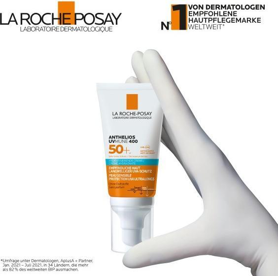Produktbild La Roche Posay Anthelios Invisible Fluid Getönt (Sonnencreme Gesicht, SPF 50, 50 ml, 75 g)