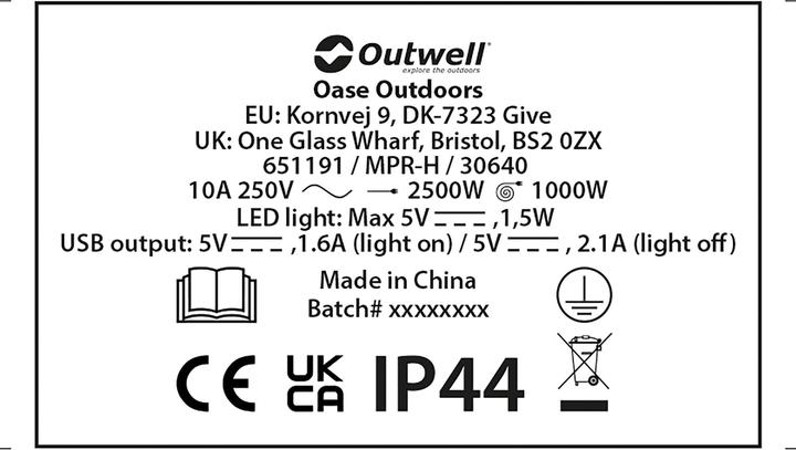 Produktbild Outwell Mensa Mains (15 m, 4.50 mm²)