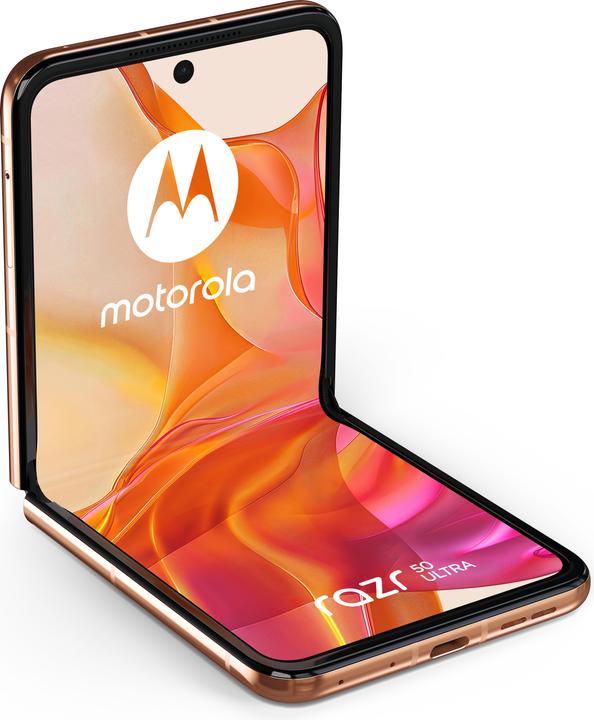 Productafbeelding Motorola RAZR 50 Ultra 12/512 GB Perzik Fuzz (512 GB, Perzikpluis, 6.90", SIM + eSIM, 50 Mpx, 5G)