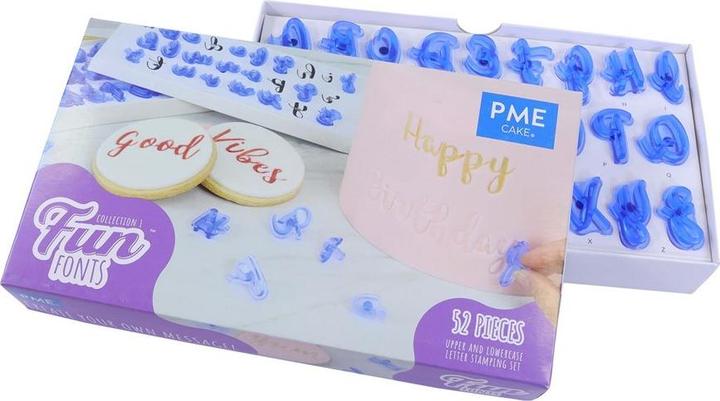 Actual product image PME Letters embossing set