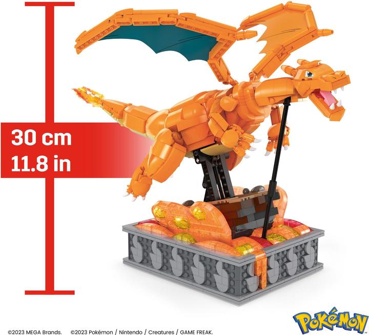Produktbild MEGA Pokémon Motion Glurak bewegliches Bauset