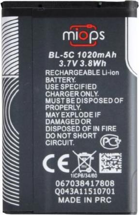 Actual product image Miops Spare battery BL-5C (Camera battery)