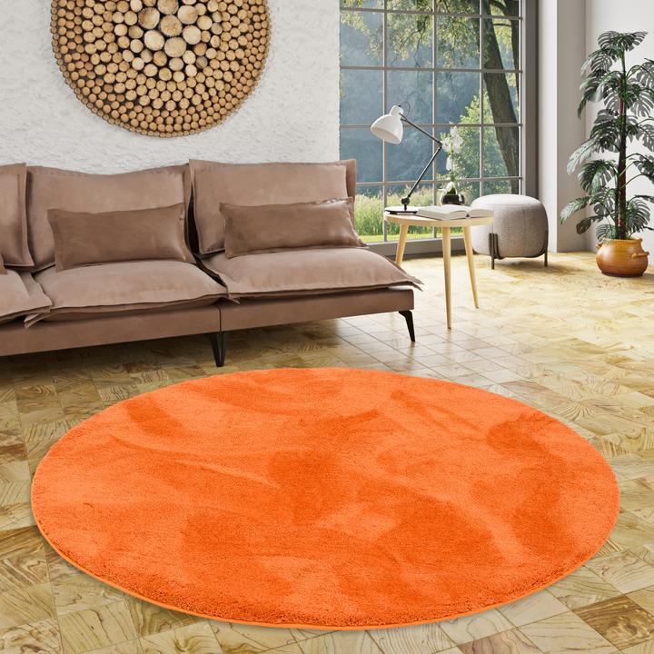Produktbild Pergamon Luxus Super Soft Hochflor Langflor Teppich Silky Rund (200 x 200 cm)