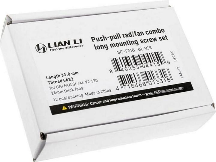 Lian-Li Viti per ventole SC-T31B - 12 pezzi