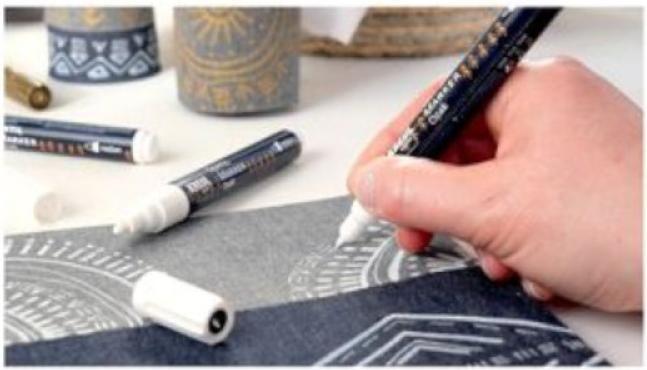 Produktbild Kreul Textilmarker OPAK, Rundspitze fine, weiá (Weiss, 2 mm, 1 x)
