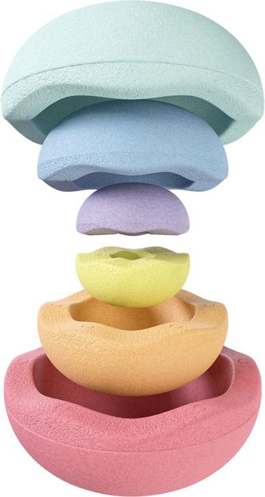 Produktbild Stapelstein Inside Rainbow Pastel 6er Set - (violet/light blue/mint/light yellow/light orange/light