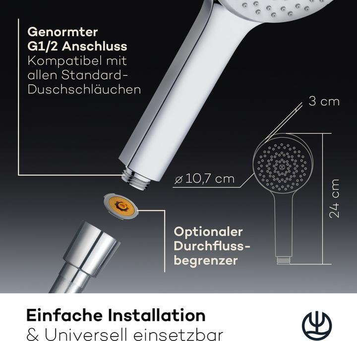 Actual product image Kludi X1 Shower head (1 Beam types, 15 l/min)