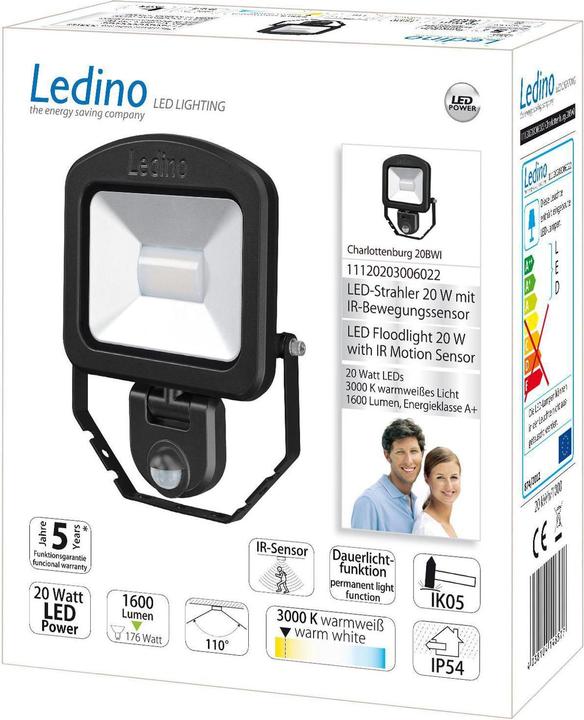 Produktbild Ledino LED-Strahler m. Sensor (1600 lm, IP54)