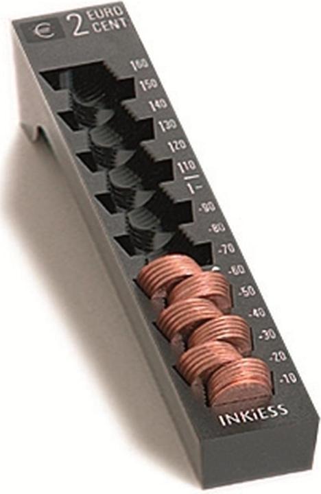 Actual product image Inkiess Single coin box Rekord 2 Euro cent black