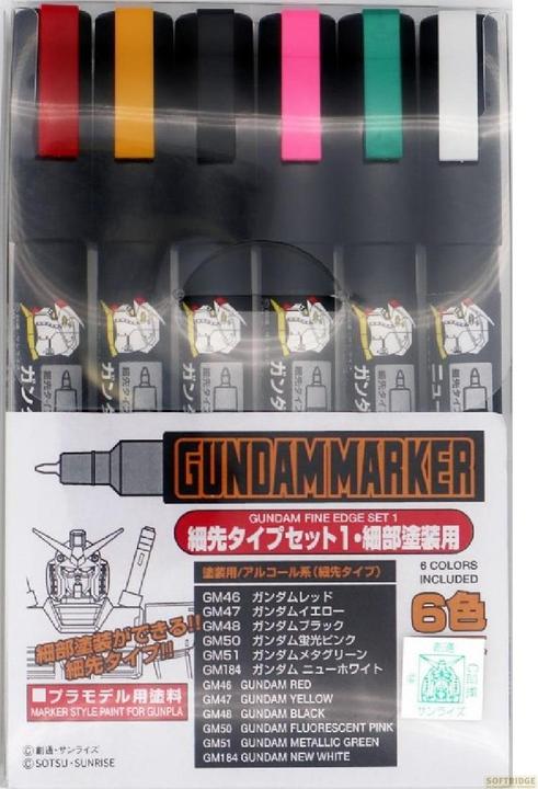 Bandai GUNDAM - Gundam Marker GMS-110 Fine Edge Set