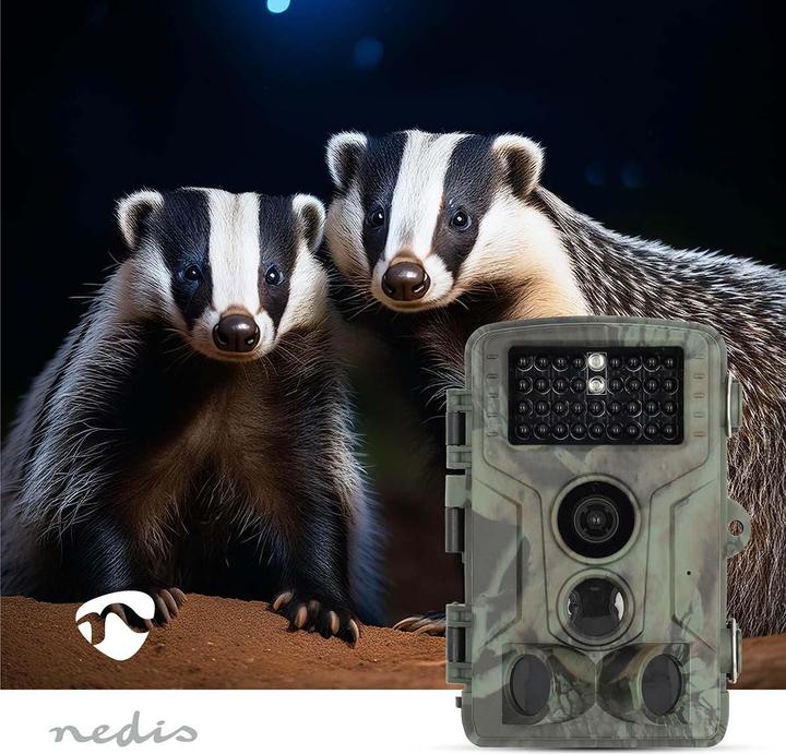Actual product image Nedis Wildlife Camera - 4K@10fps - 50 MPixel - 5 MPixel CMOS - IP65 - Black No-Glow IR - Night