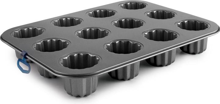 Ibili Cannele-Form für 12 Stück 34.3 x 26.2 x 5.3 cm Perfekt für die Herstellung von köstlichen Canneles