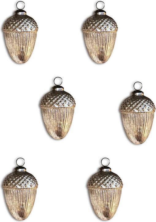 Image du produit Loberon Décorations de Noël Gland set de 6 pièces argent antique (6 -pièce)