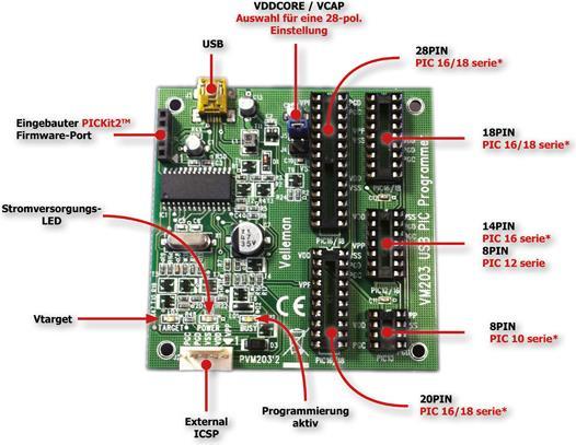 Produktbild Velleman USB PIC® programmer (Erweiterung)